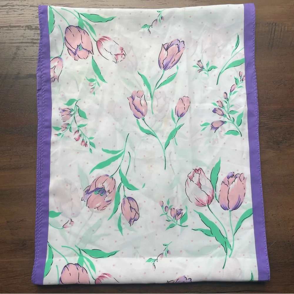 Vintage Floral Scarf